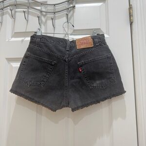 Levi's Women's Dark Gray Jean Shorts